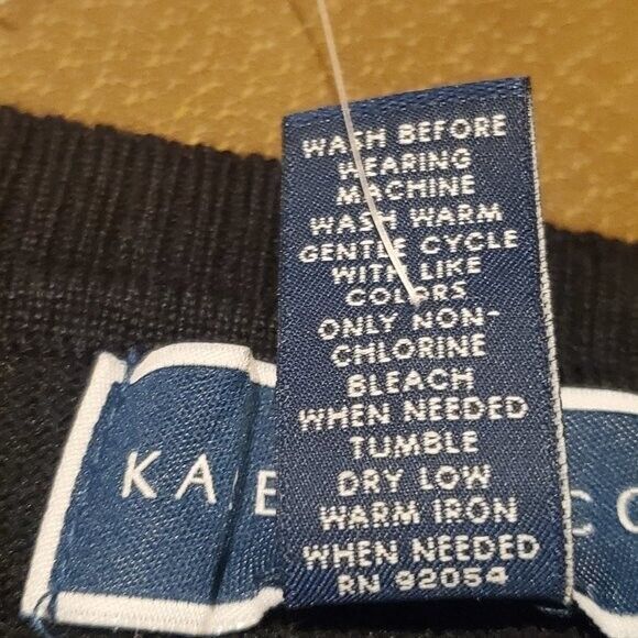 Karen Scott Women Black White Cardigan Size S Long Sleeve Gold Color Buttons - Picture 4 of 5